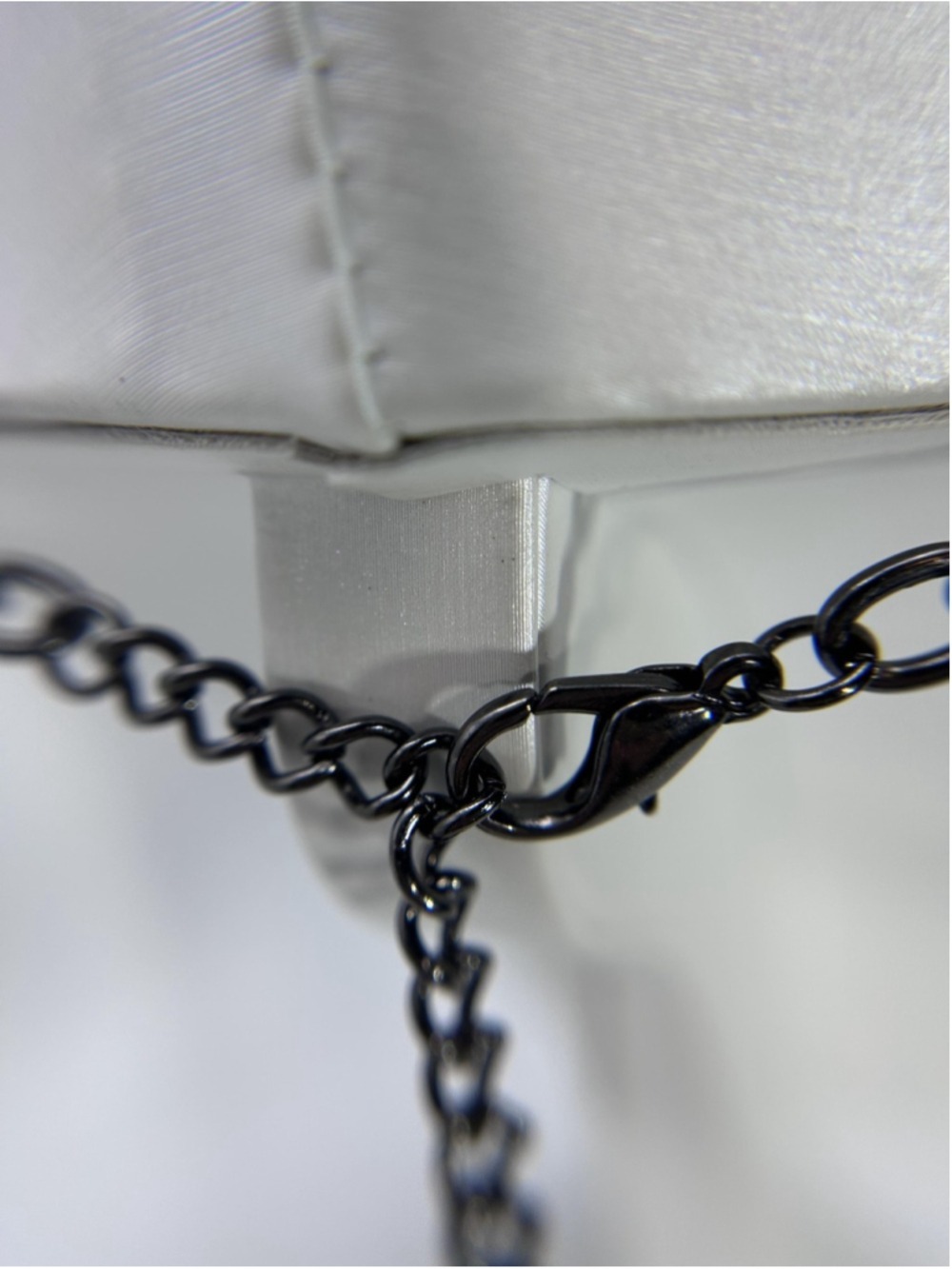 Necklace‎ Blue Glass Beaded Bib Statement Gunmetal Chain Fashion Womens Jewelry - Picture 8 of 9